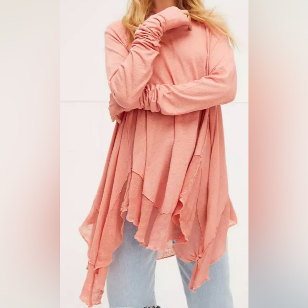 We the Free, Free People Starlight Tee Women's Tan, gorgeous boho, XS